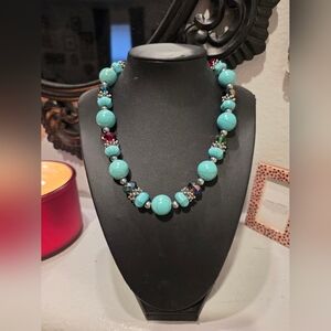 Turquoise Beaded Necklace